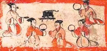 嘉峪关魏晋墓砖画《宴居图》