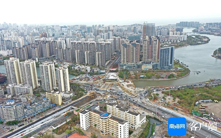 海口白龙路下穿通道完成主体结构项目进入收尾阶段