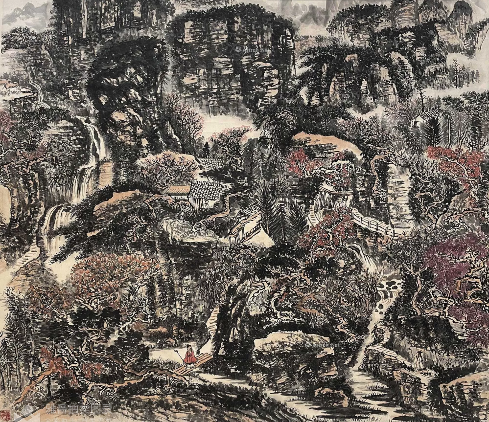 黄秋园《秋山幽居图》