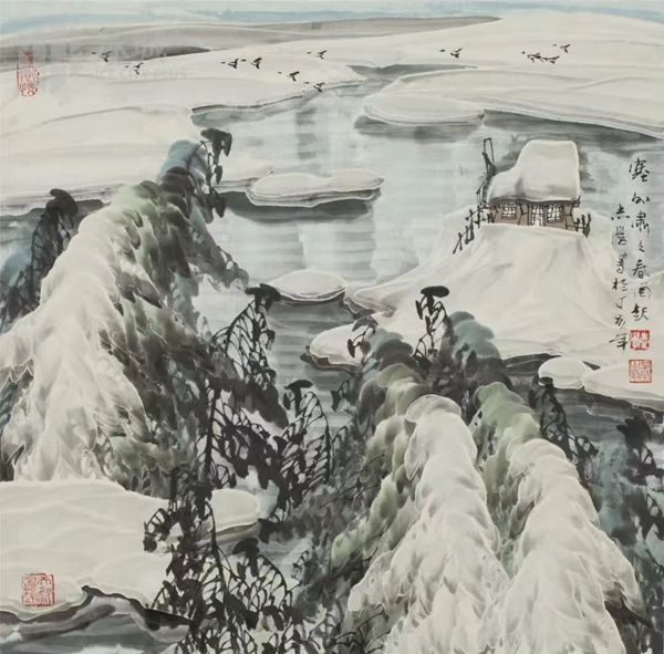 于志学 塞外肃肃春风起 中国画 2007