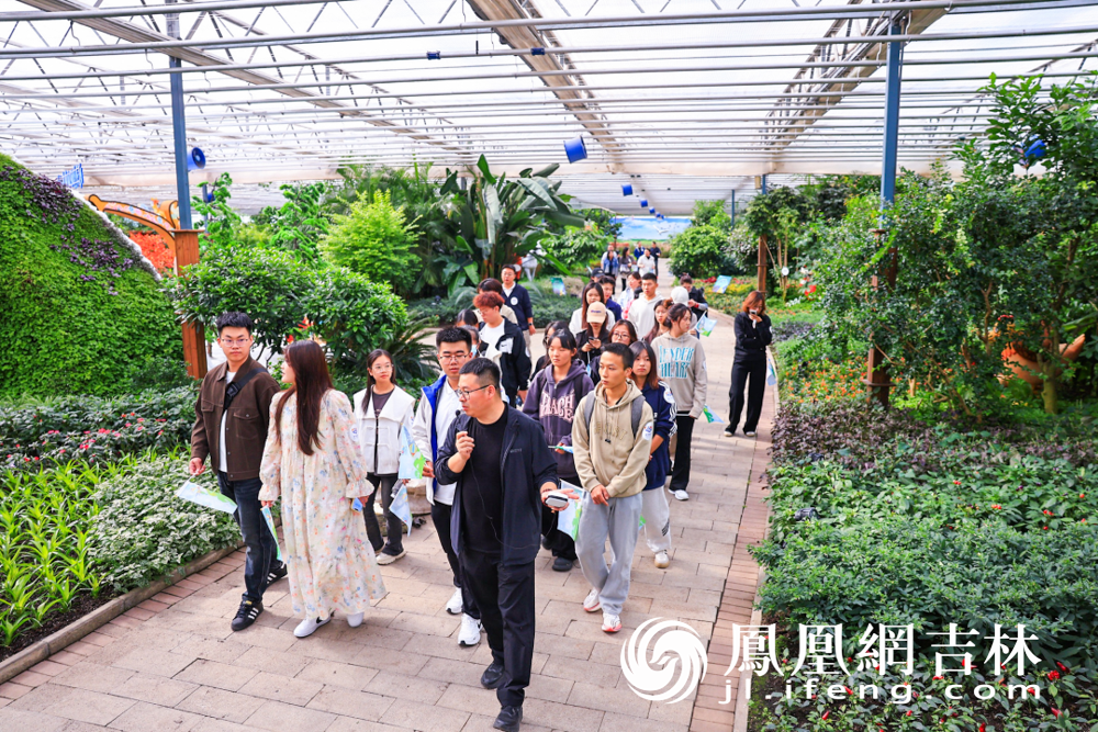 净月粉丝节在长春农博园参观。