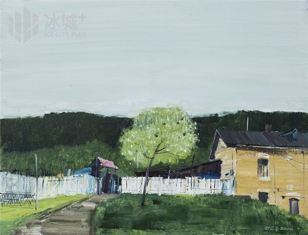 田卫平 横道河子写生 油画 2014