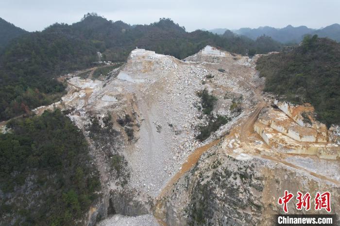 贵州省平塘县贵州澳华实业有限公司擅自占用林地123.02亩,现地照片。国家林草局供图