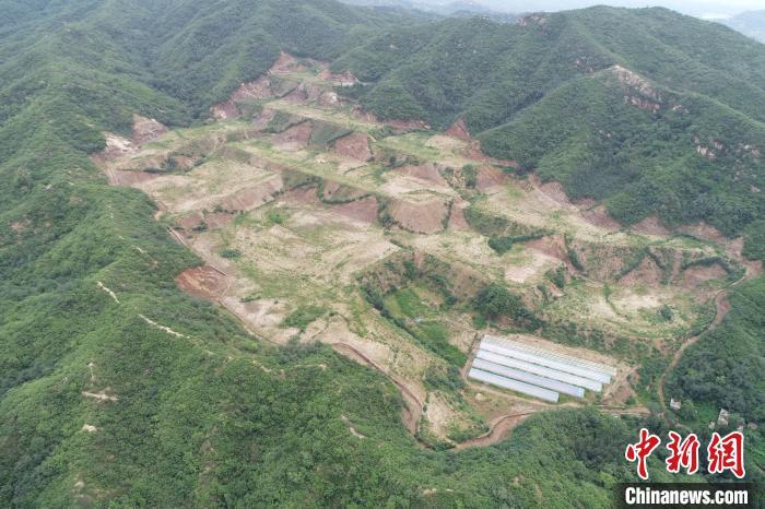 河北省平山县唐某破坏林地、草地318.65亩,现地照片。国家林草局供图