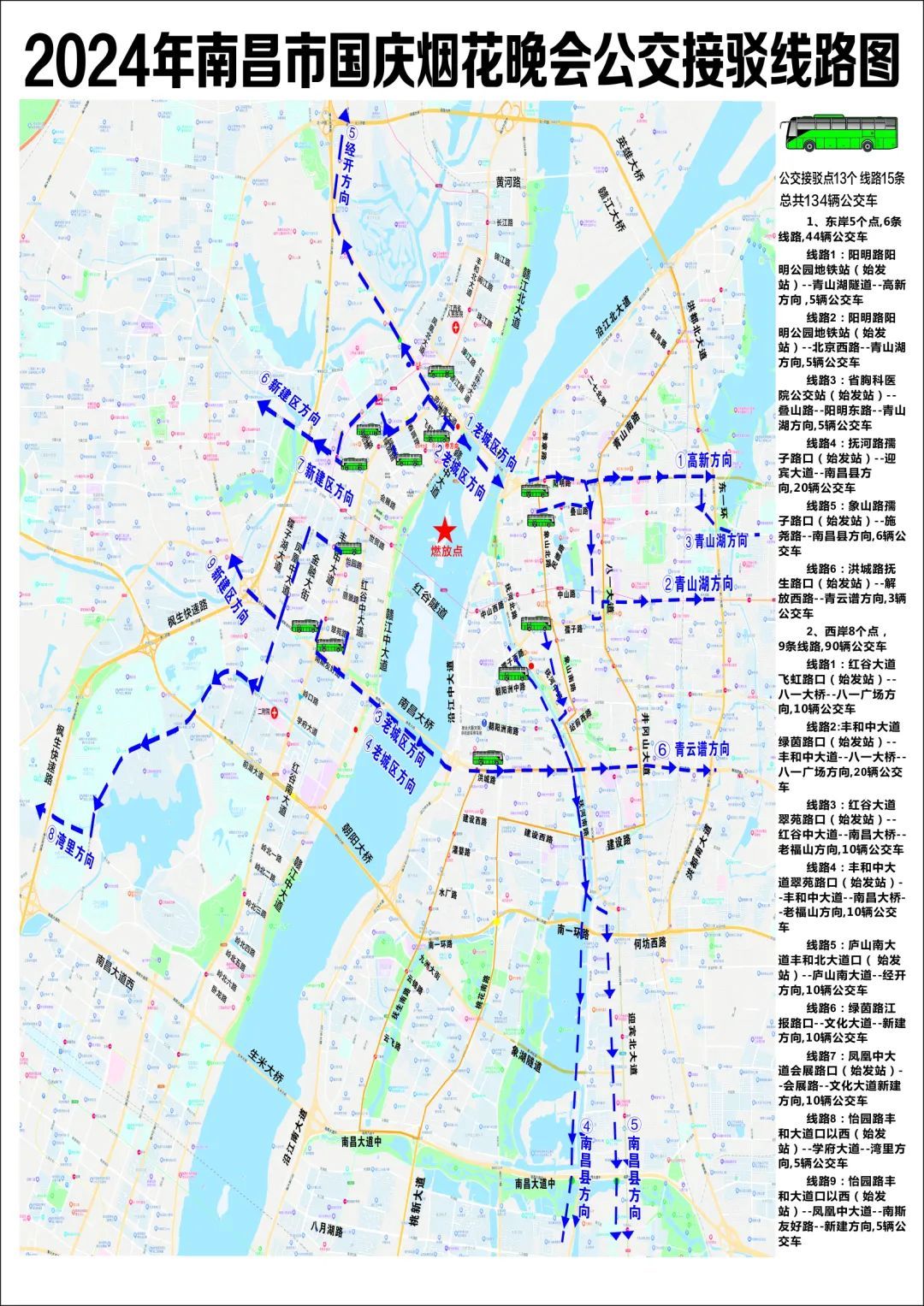 事关南昌国庆烟花晚会！非机动车出行攻略来了