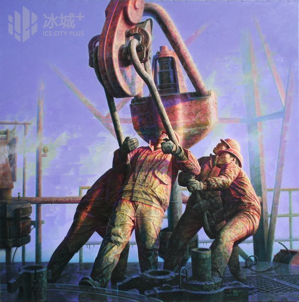 王丕 平台 油画 2001