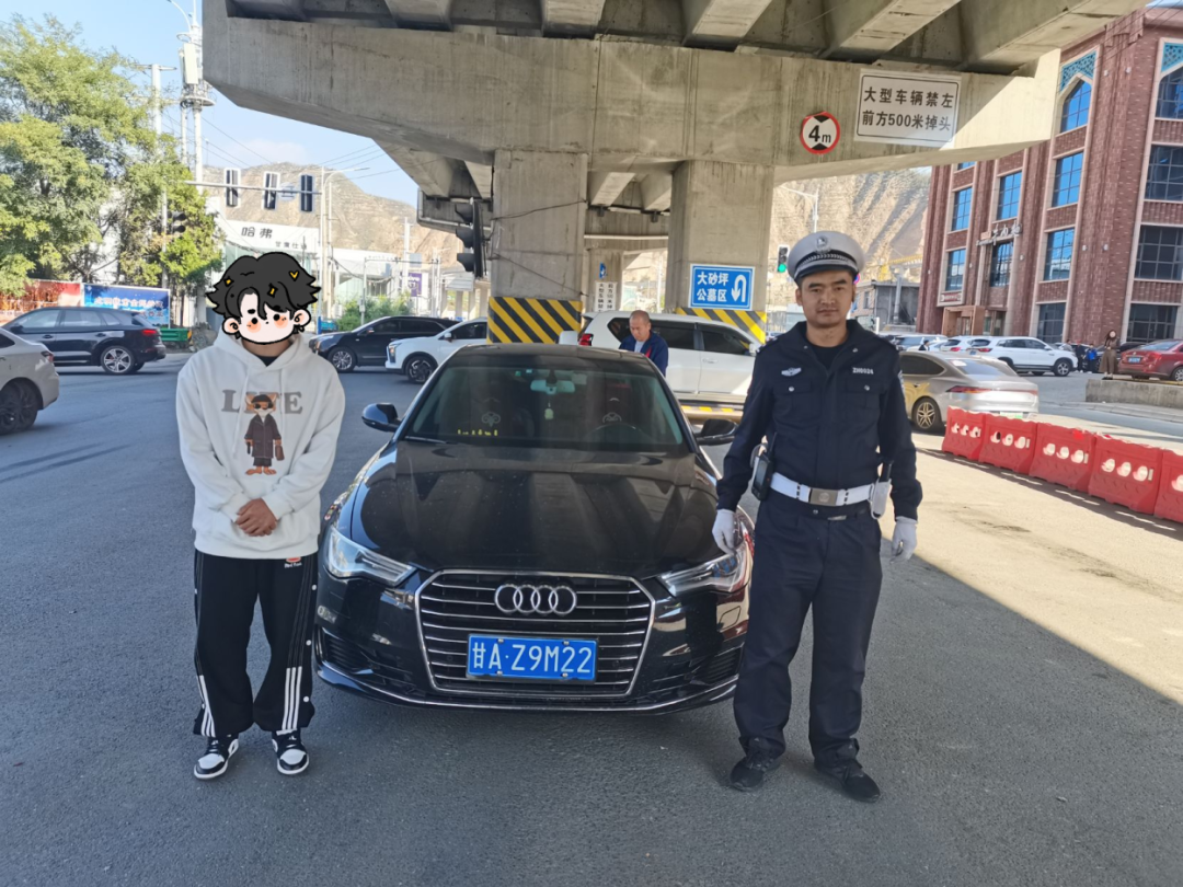 佛慈大街查获1起无证驾驶