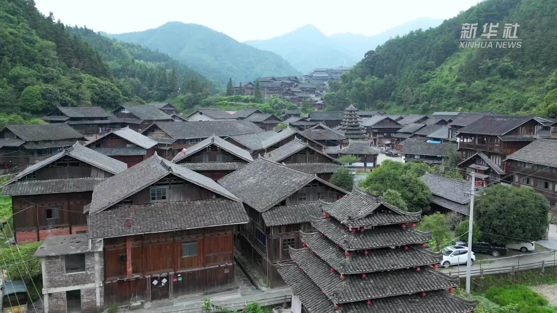 湖南通道：古村晒秋好“丰”景