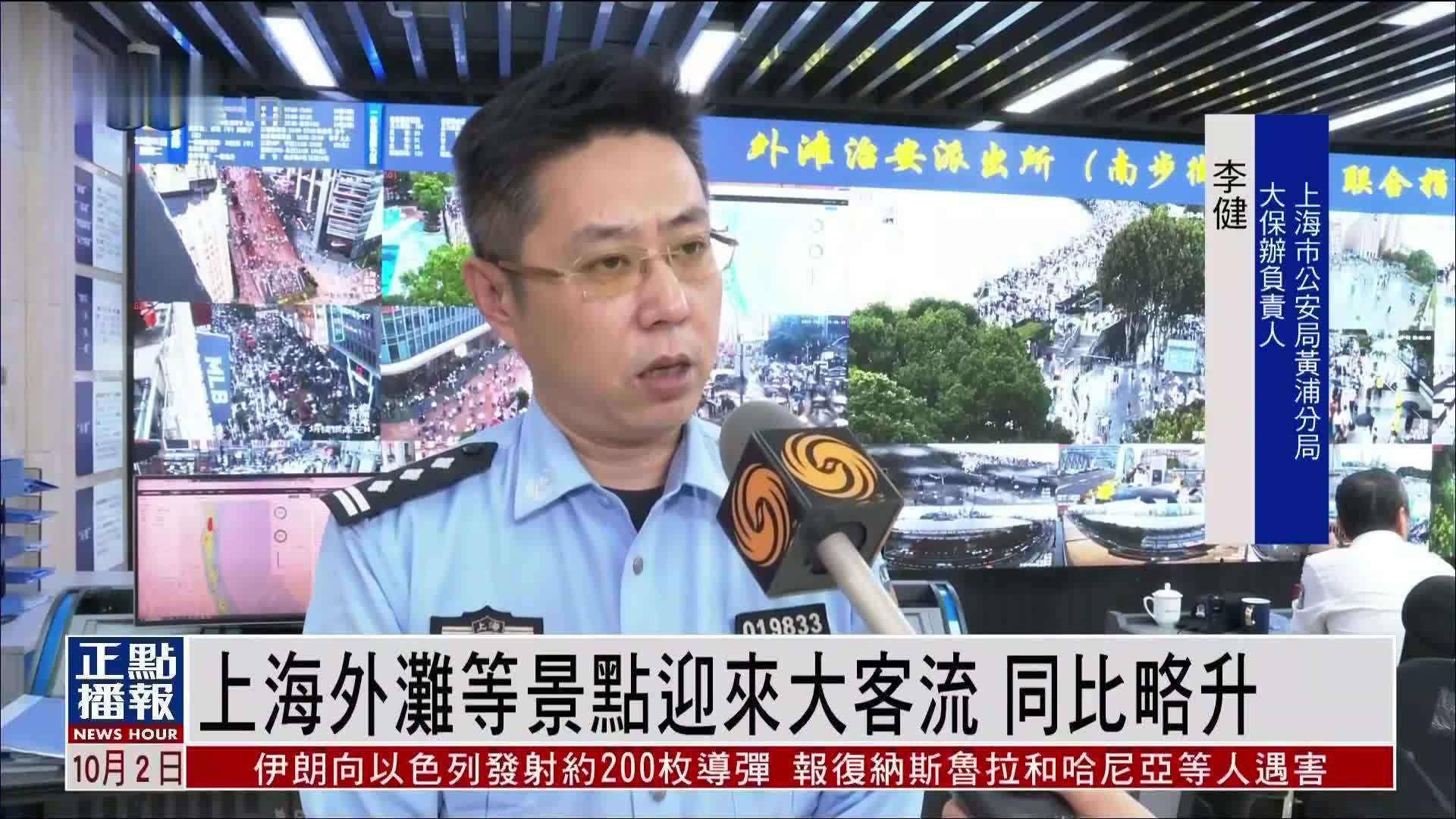 上海外滩等景点迎来大客流 同比略升