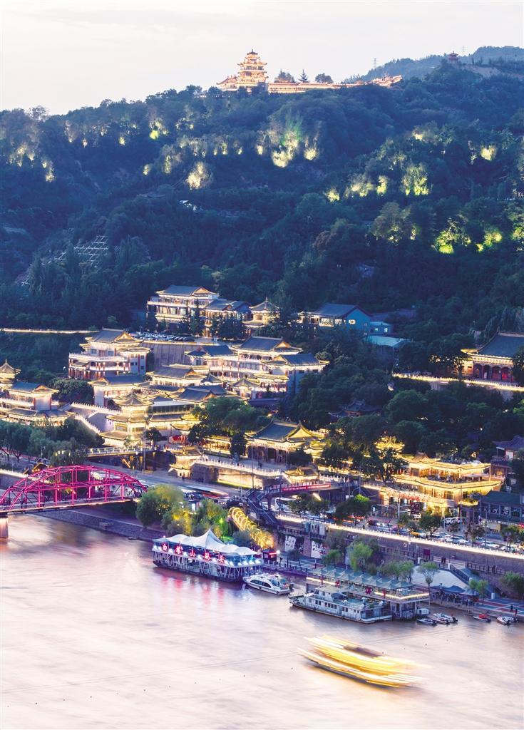 ▲金城关，犹如一幅水墨画卷。兰州市文旅局提供