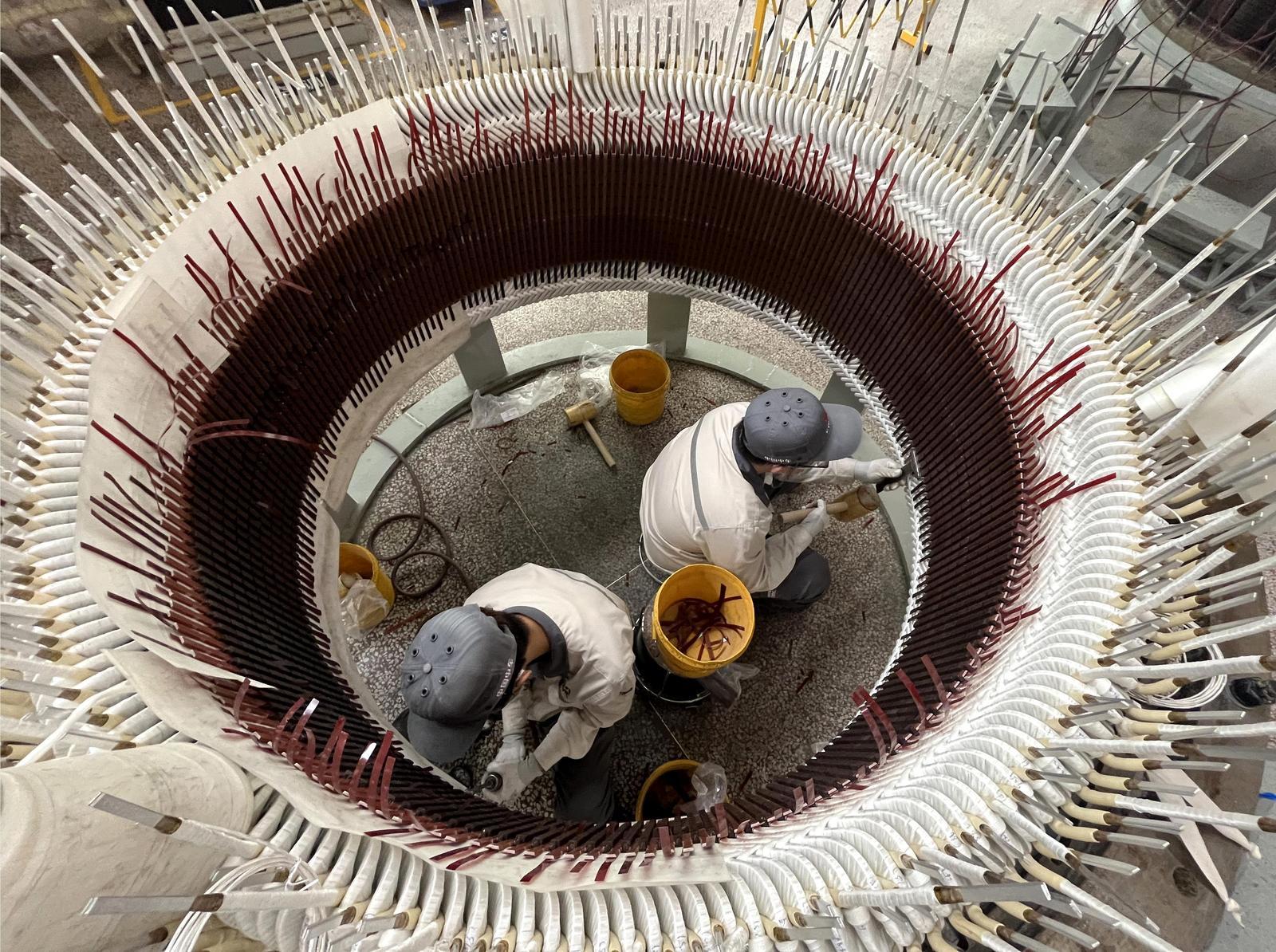 西安中车永电捷力风能有限公司生产车间。（资料图片）记者雷伟东摄