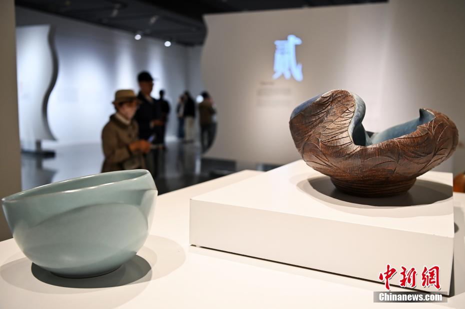 台湾陶艺大师精品亮相甘肃　与"彩陶之乡"擦出什么火花