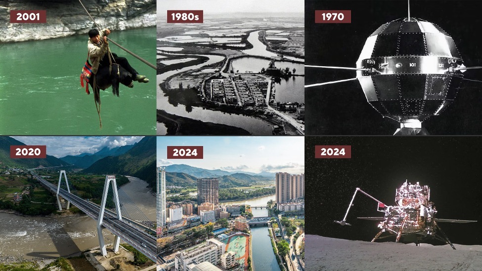 华春莹发布18张对比图：沧海桑田，换了人间