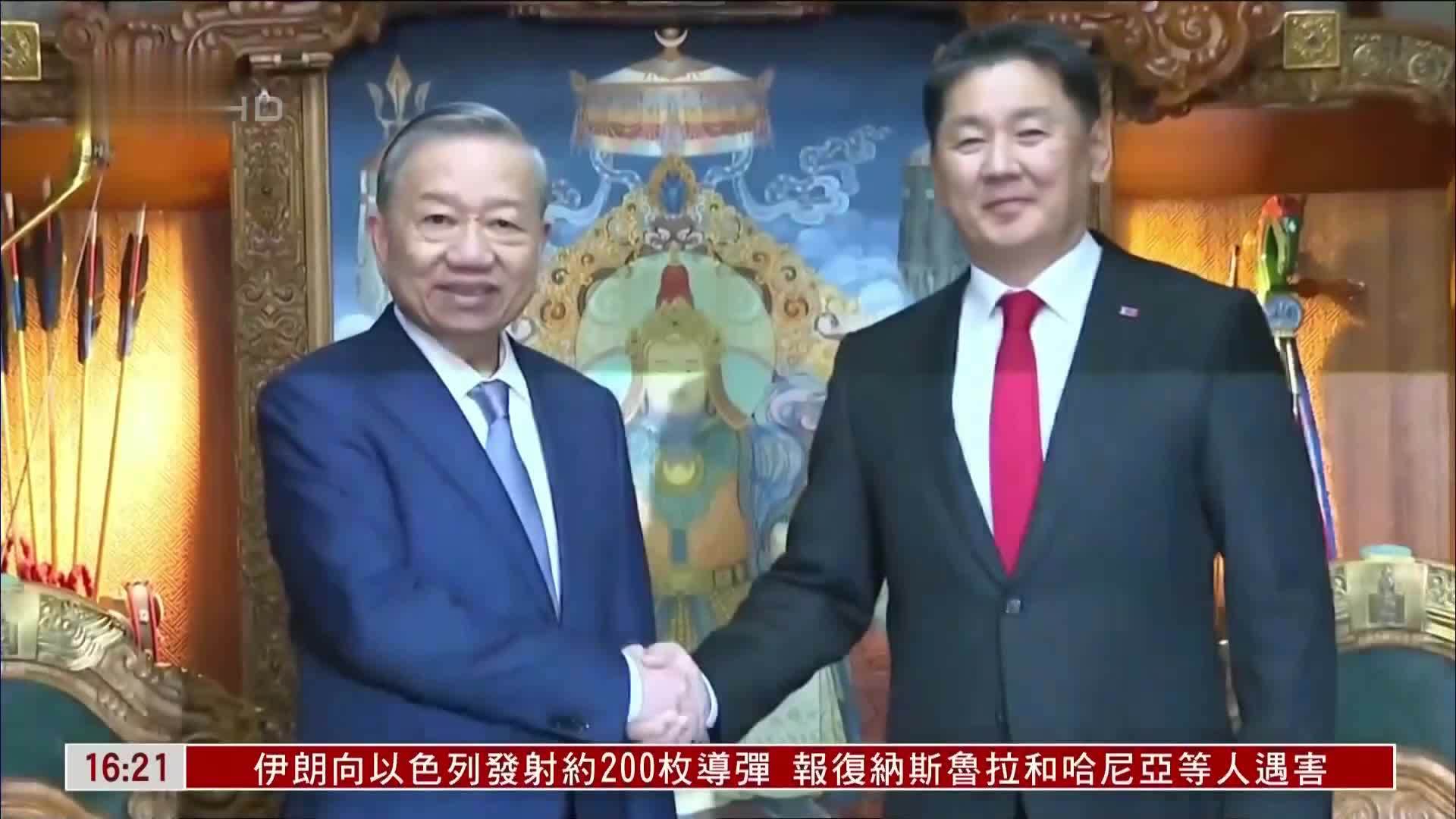 蒙古越南两国元首举行会晤