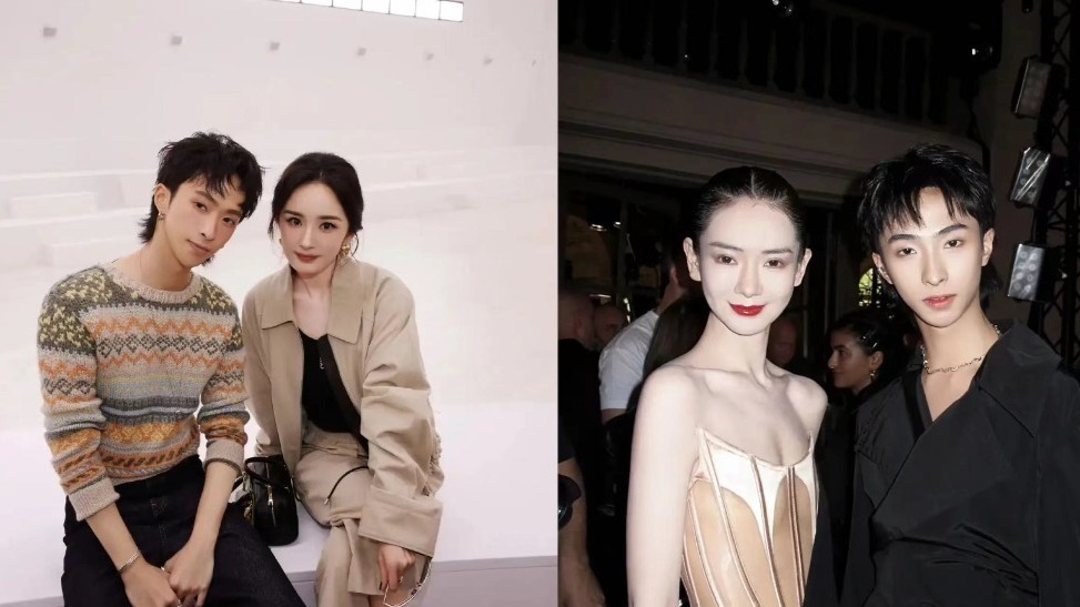 梦幻联动！伊能静儿子晒与杨幂巴黎时装周看秀合影封面图