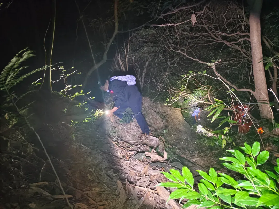 警方紧急救援7个多小时 8名游客被困庐山秀峰终获平安