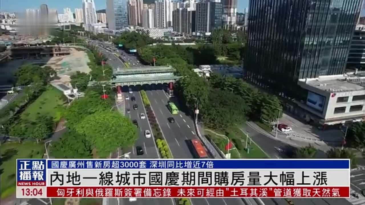 内地一线城市国庆期间购房量大幅上涨