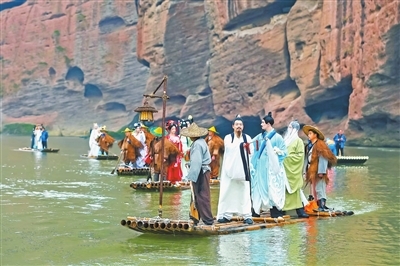 龙虎山景区举行国漫花朝节。通讯员 刘志琨摄