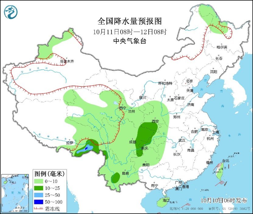 弱冷空气影响持续 全国降水总体较弱 西南多阴雨凤凰网宁波_凤凰网