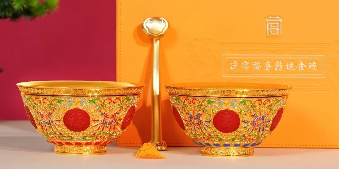 金光璀璨,这对好玩的金碗能“转福转寿”,故宫百岁生日礼物!凤凰网凰家尚品_凤凰网