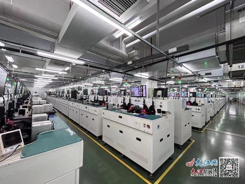 木林森生产车间(井冈山经开区管委会供图)