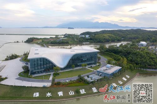 位于湖口县的长江鄱阳湖水生生物保护基地。江西日报全媒体记者 吴文兵摄