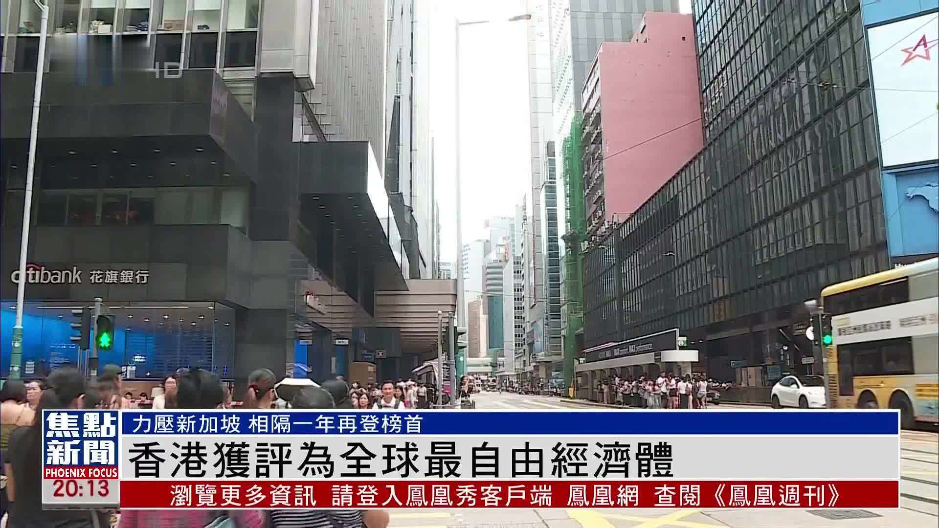 香港获评为全球最自由经济体