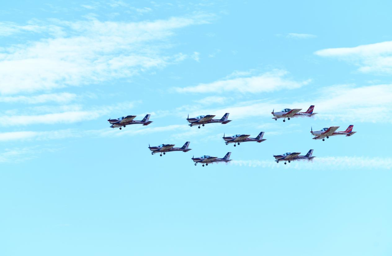南昌飞行大会往年飞行表演现场。