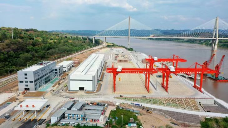 ▲重庆港主城港区黄磏作业区一期工程