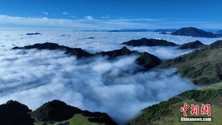 图为千坝牧场云海景观