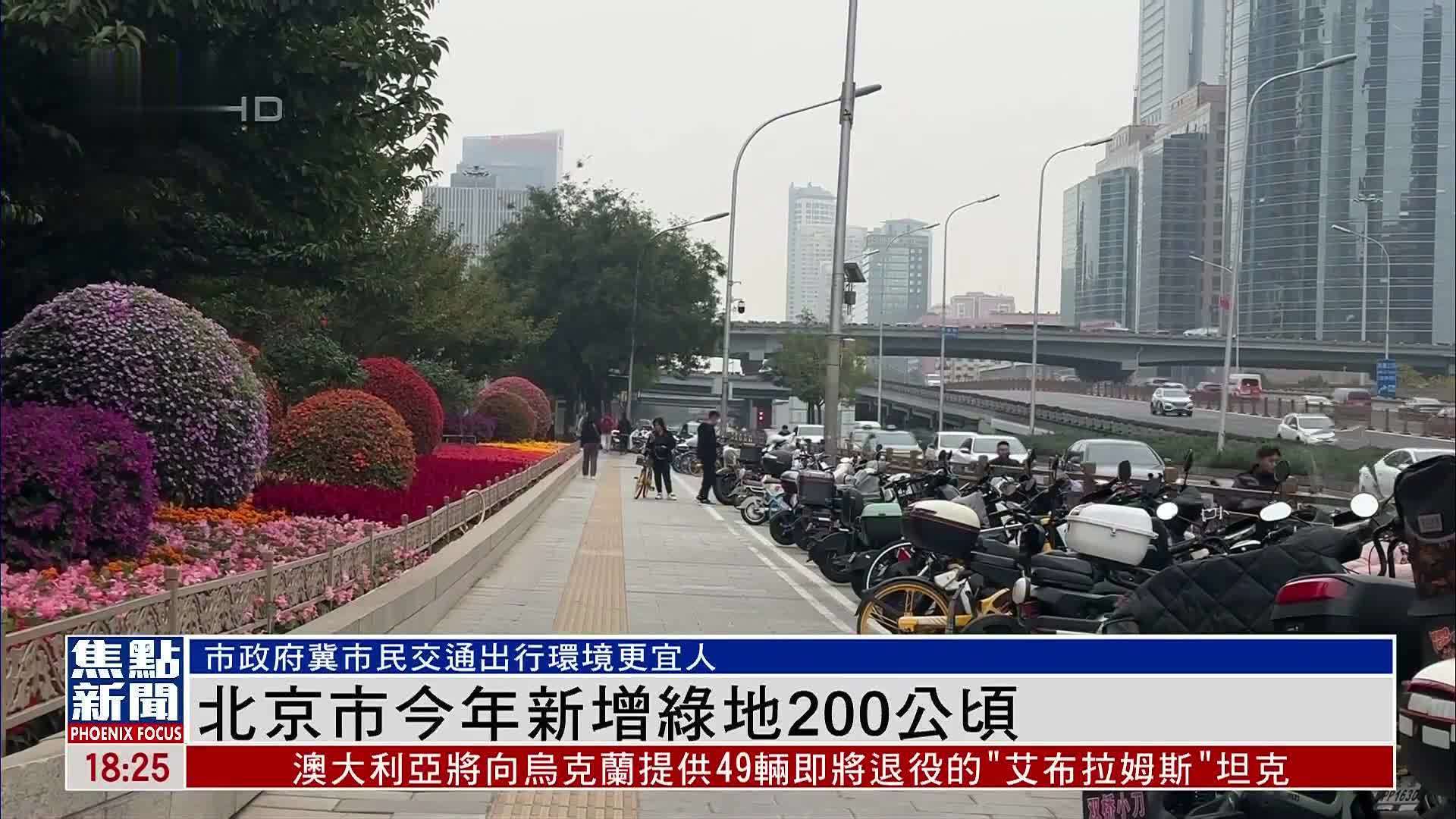 北京市2024年新增绿地200公顷