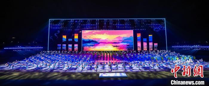 图为江西省九江市第十四届运动会开幕式现场。魏东升 　摄