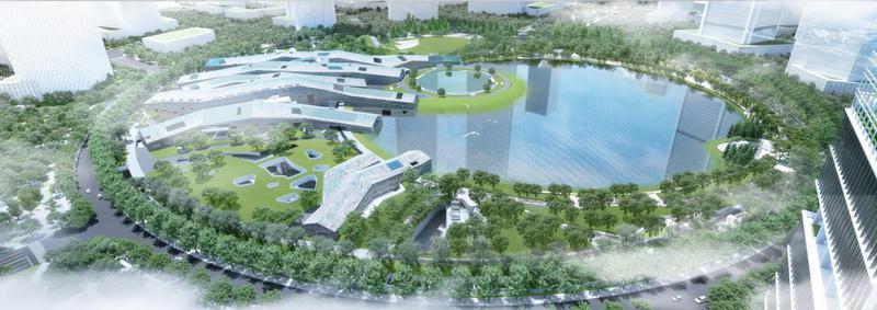 未来之瞳科学公园效果图。