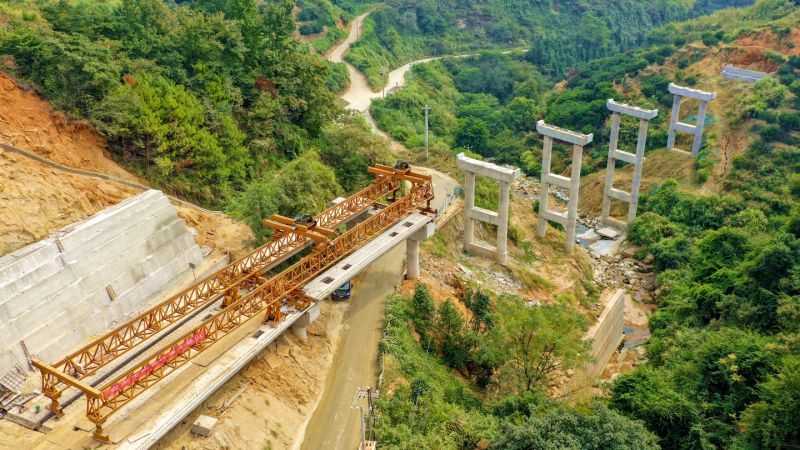 南丰县境内322国道建设有序推进（图）