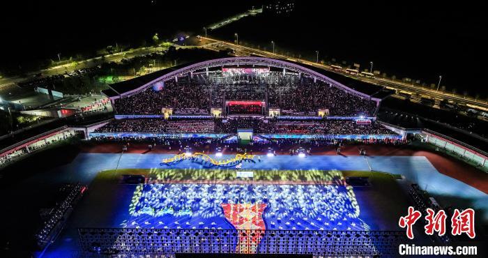图为江西省九江市第十四届运动会开幕式现场。魏东升 　摄