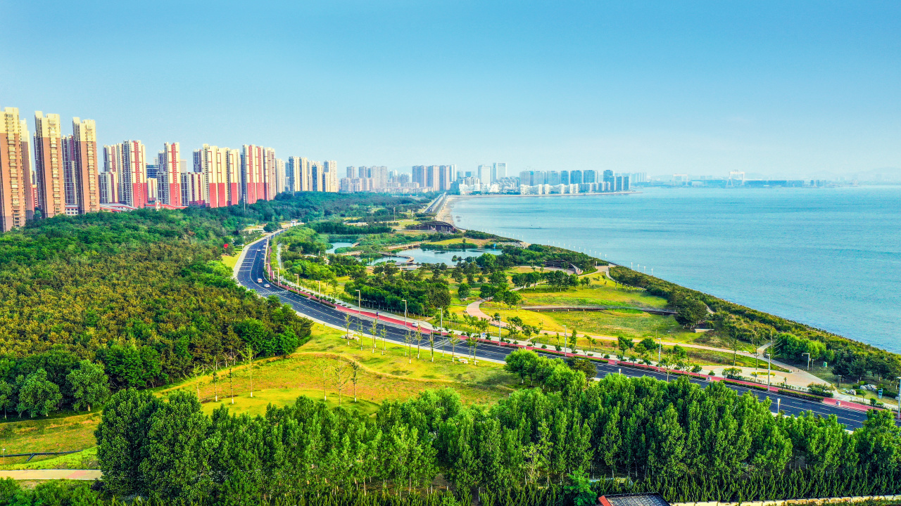 （烟台城市风光）