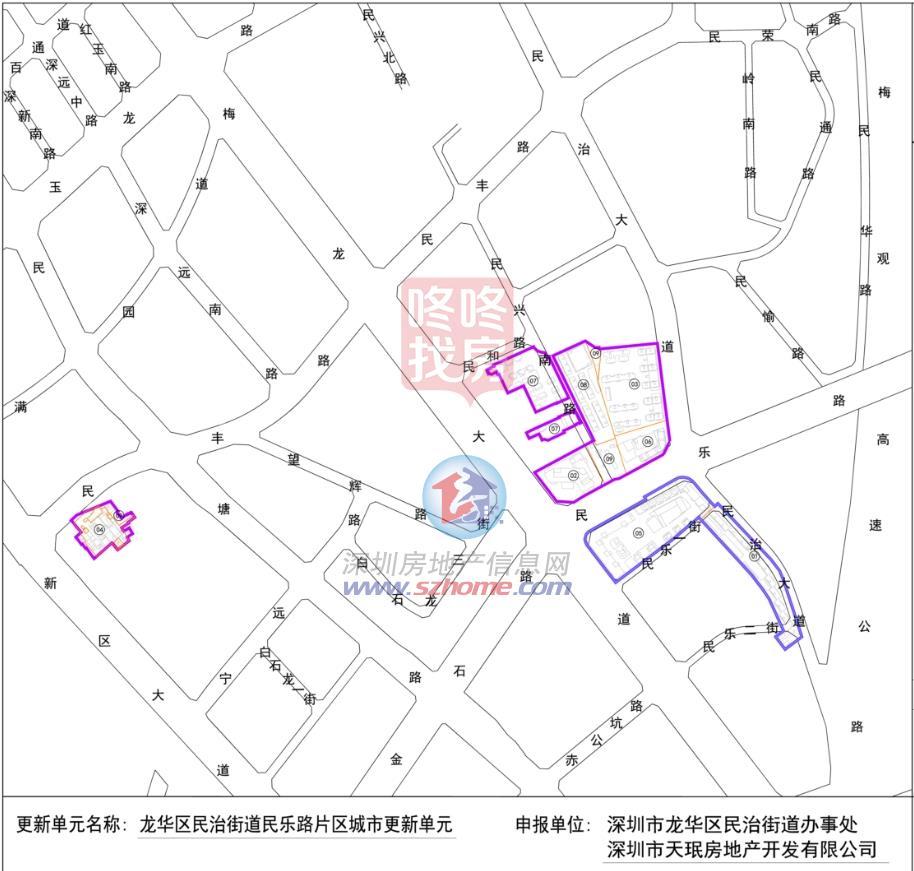 深圳北商圈，龙华平易近乐路片区更新单位意愿公示！拟拆约8.8万平