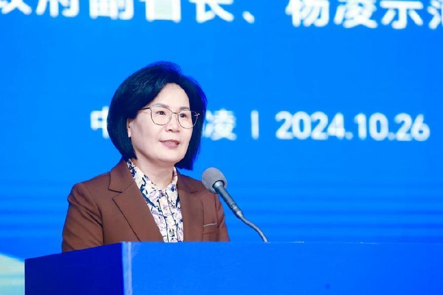 陕西省人民政府副省长,杨凌示范区管委会主任窦敬丽致辞