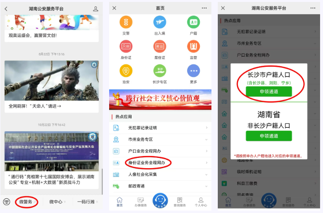通过湖南公安服务平台办理步骤。