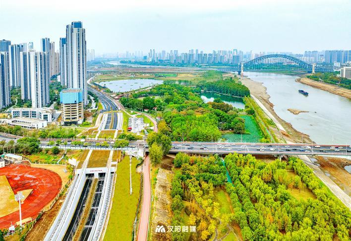 知音大道慢行通道全线基本连通 图片来源：汉阳融媒