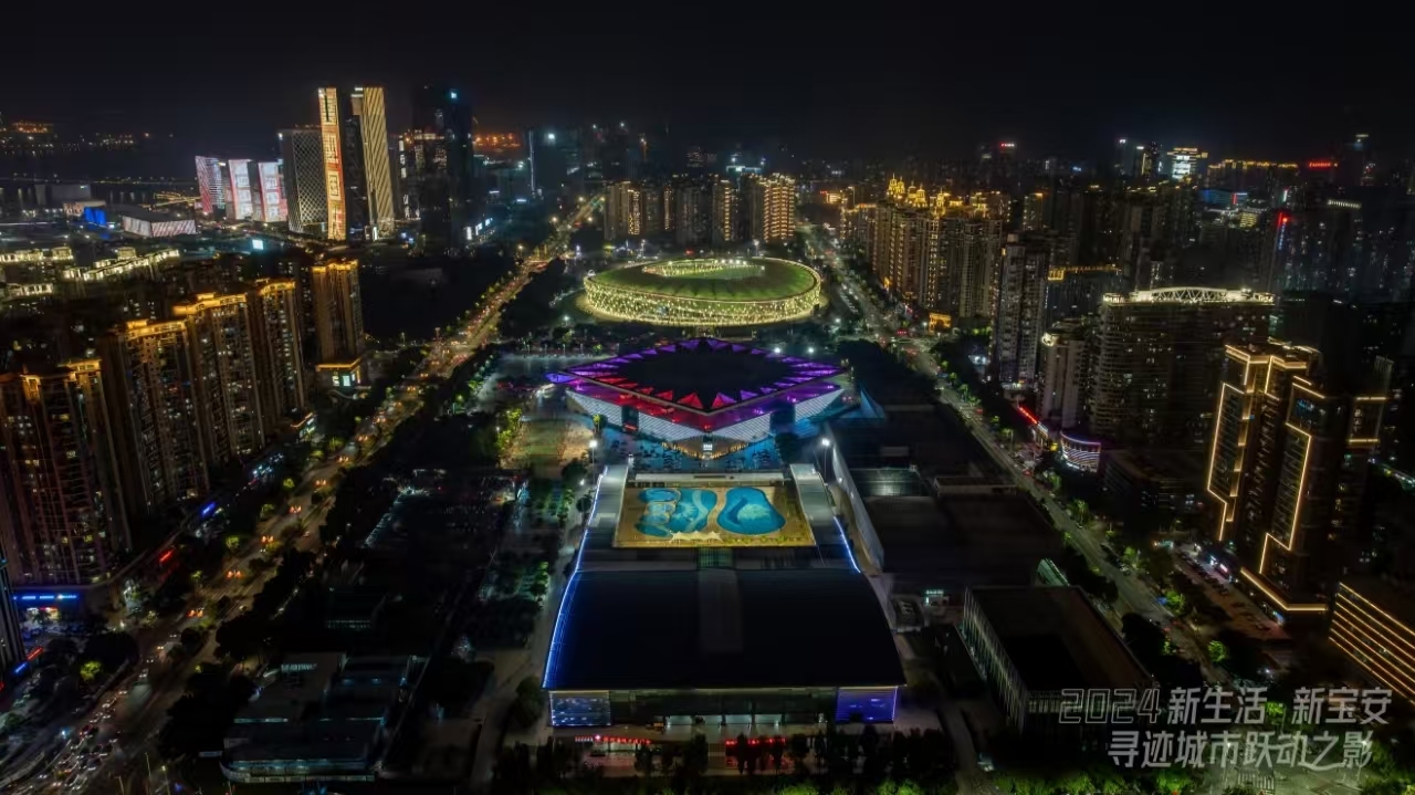 《国庆夜晚的宝体》 黄悦月
