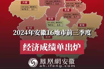 2024年安徽16地市前三季度经济成绩单出炉_凤凰网视频_凤凰网