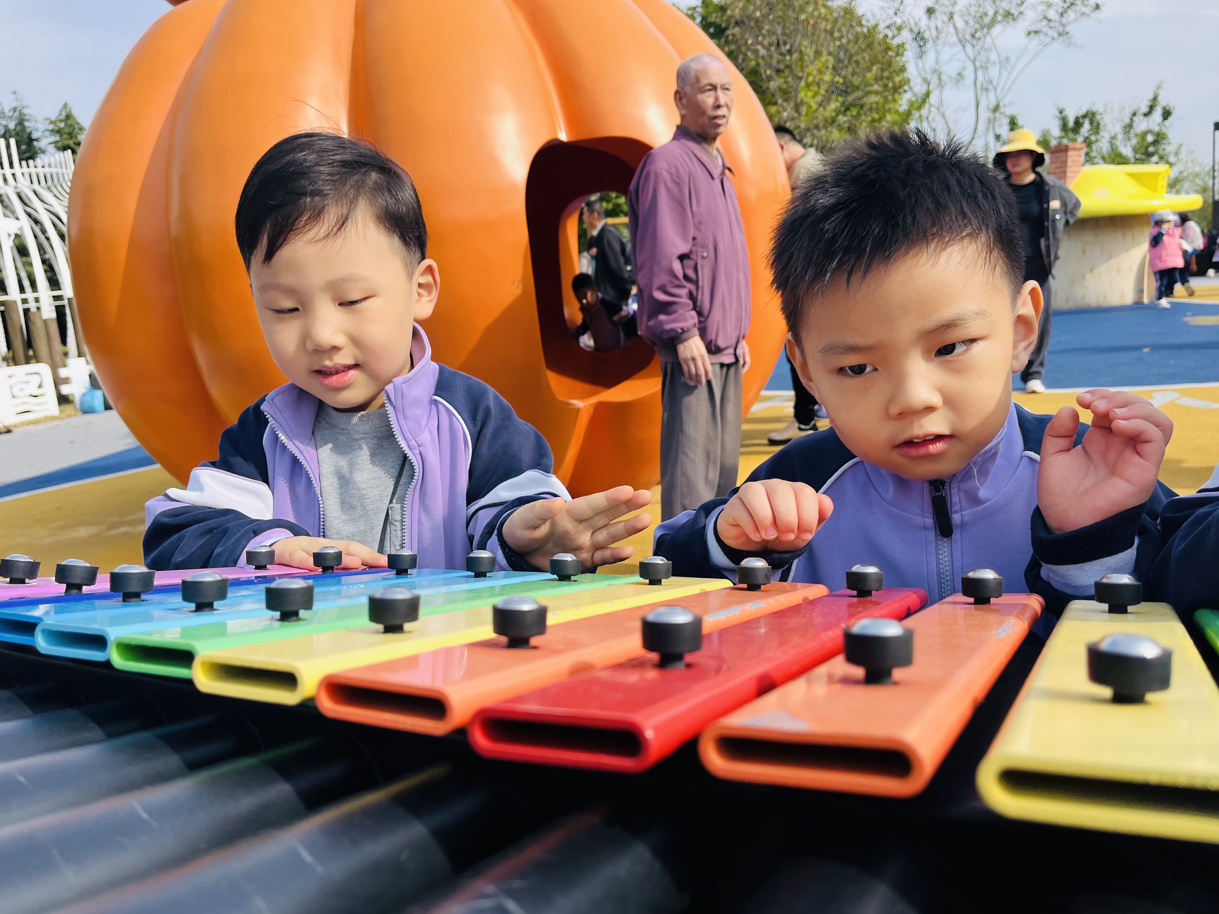 青岛市市南区八大湖幼儿园秋游活动:走,去秋天里撒欢玩~