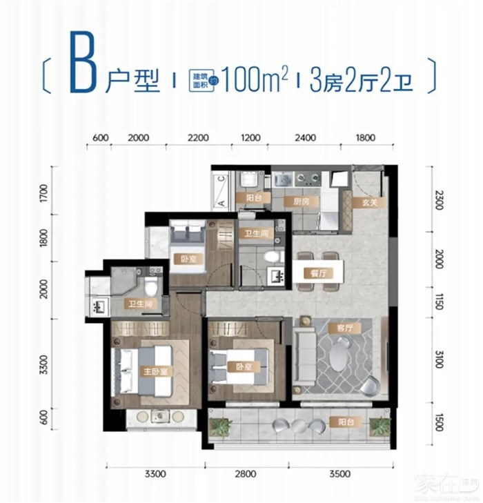 3字头起，灼烁深铁瑞城预计11月开盘！将推约96-100平产物