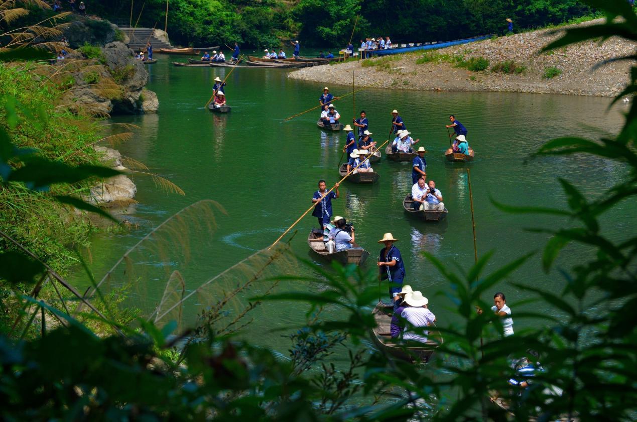 ▲老司城泛舟司河