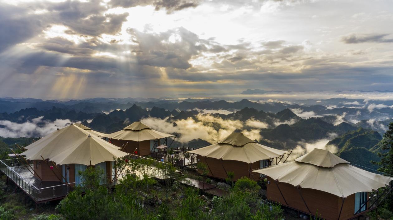 ▲土司大营度假区宣慰司帐