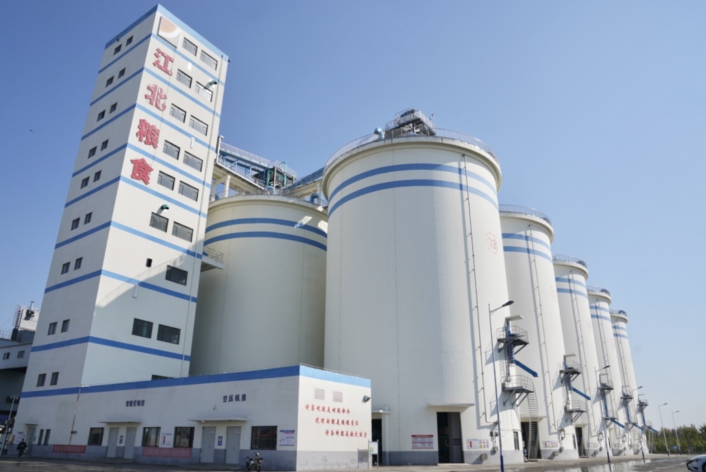 济宁江北现代粮食物流园。 本文图片均为 澎湃新闻记者 王珏玮 图