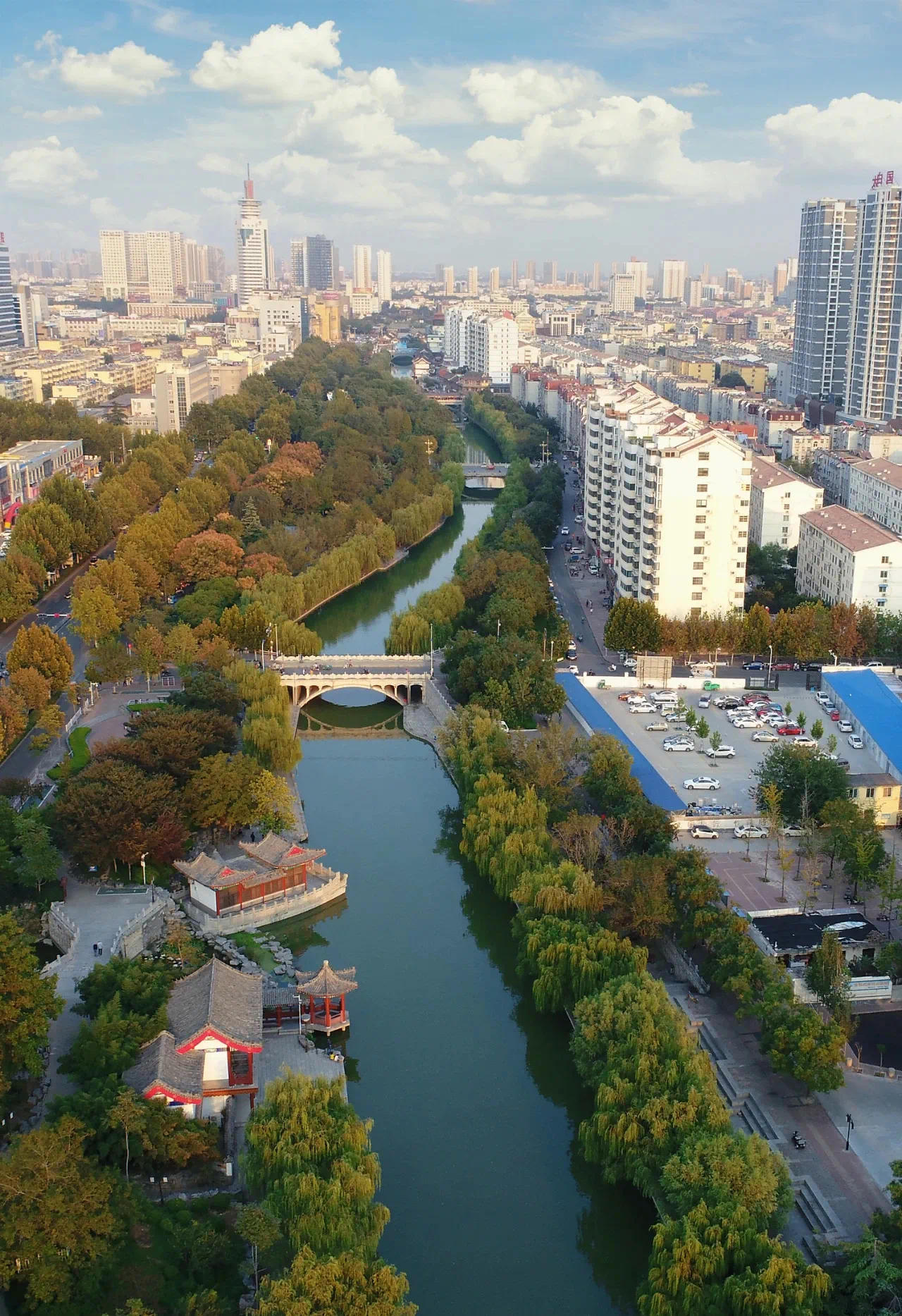 运河从济宁穿城而过。 济宁新闻网 图