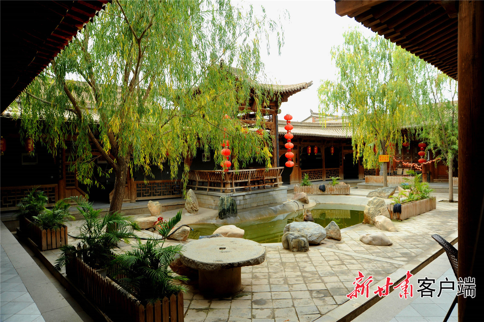 庭院景致（图/榆中县融媒体中心）