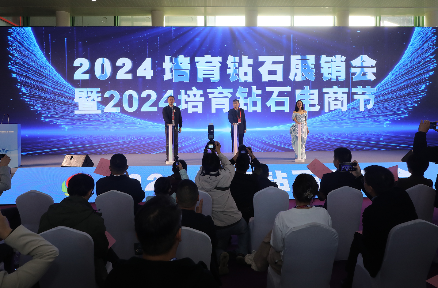 共赴钻界盛宴！2024培育钻石展销会暨电商节在郑州开幕